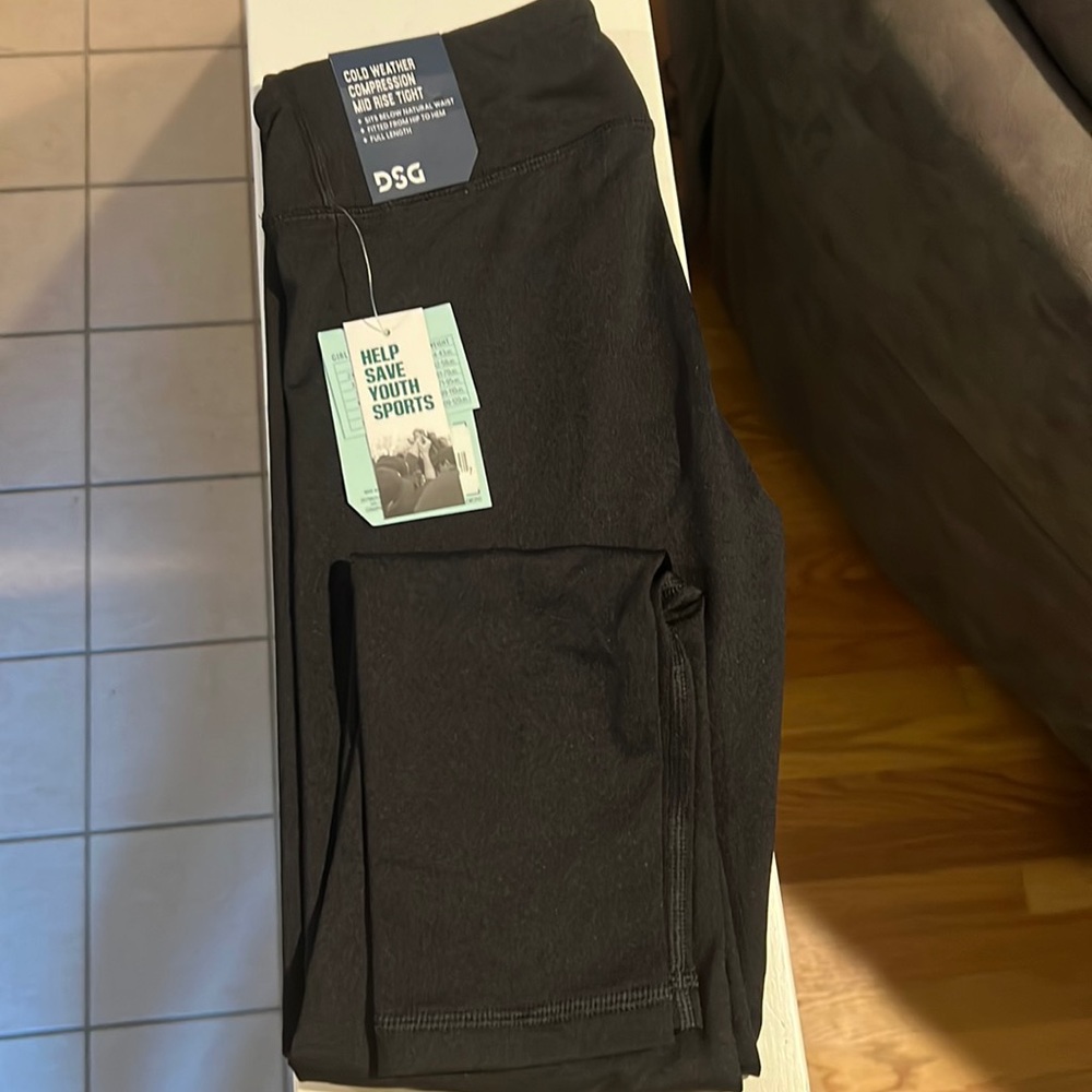 Kids cold weather compression tights